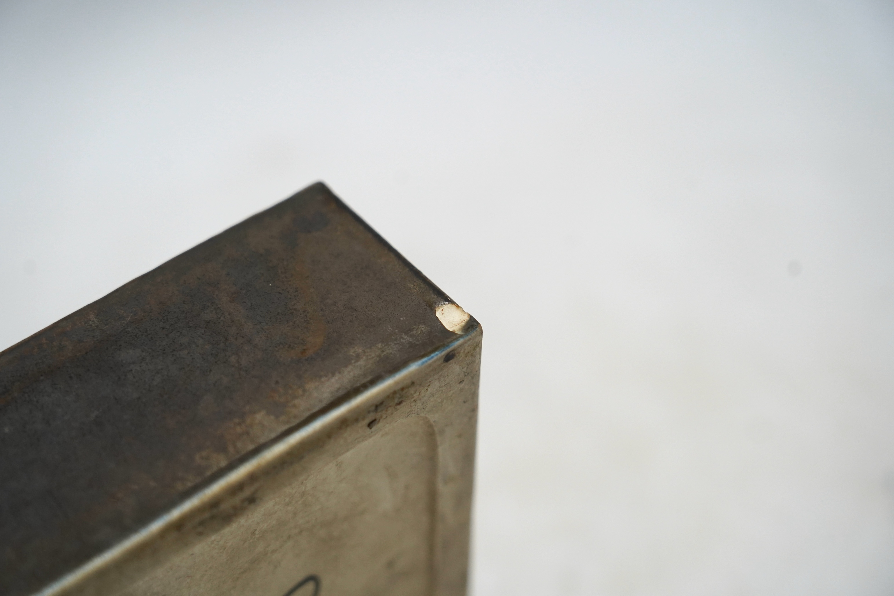 A Troika square dish, initialled RSB?, 12.5cm sq. (a.f.)